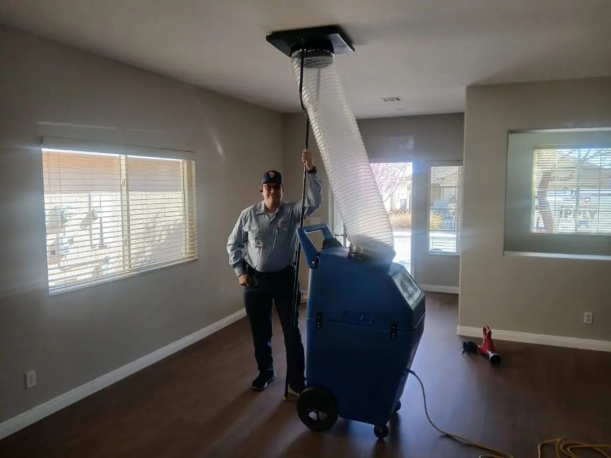 Professional Dryer Vent Cleaning work inside a Pelican Bay home